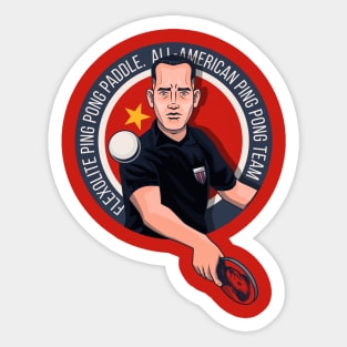 Forrest ping pong champion Sticker